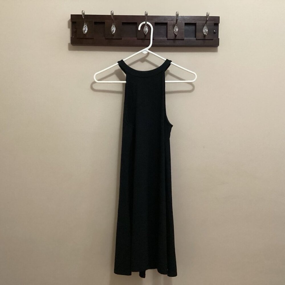 Express Sleeveless Halter Neck Dress, Black, XS/TP